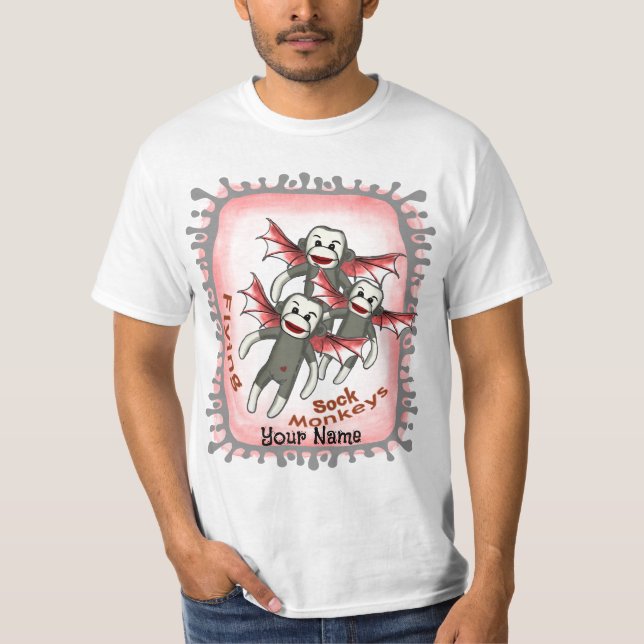 T-shirt Les singes des blocs volants (Devant)