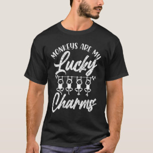 T-shirt Les singes sont mes charmes chanceux Animal 1