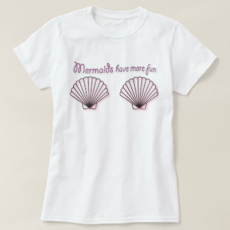 T-shirt Les sirènes ont plus de pièce en t de graphique