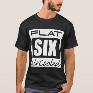 T-shirt Les six moteurs refroidis à l'air plat de Porsche