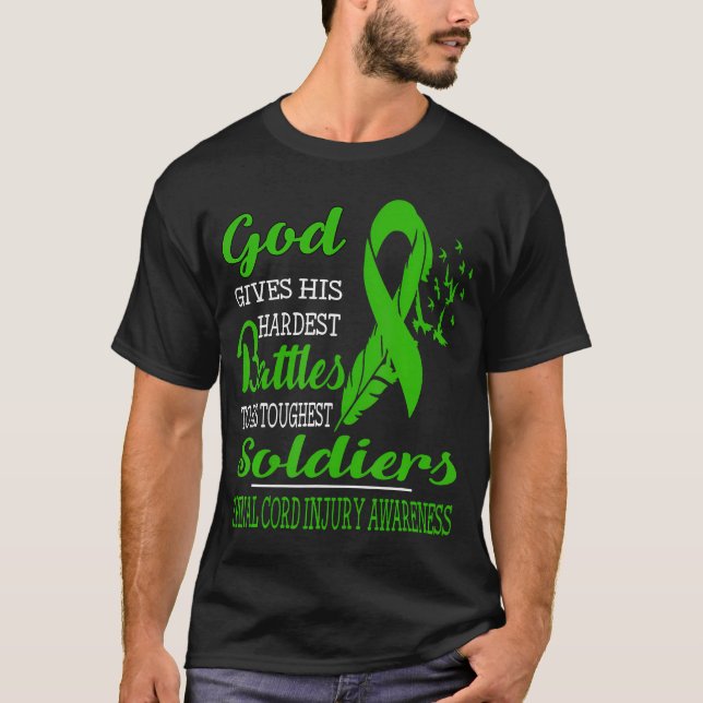 T-shirt Les Soldats Les Plus Durs De Dieu - Indemnité De B (Devant)