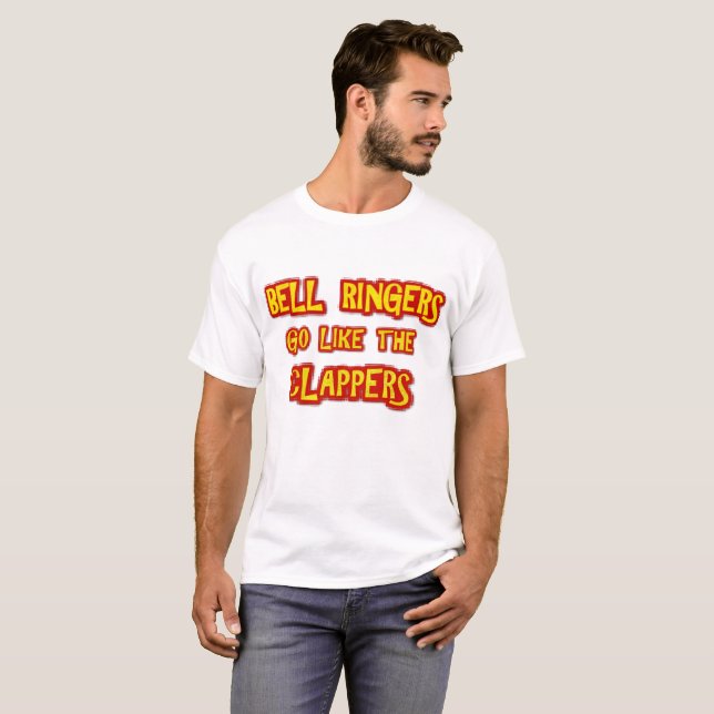 T-shirt Les sonneries de Bell vont comme les clapets (Devant entier)