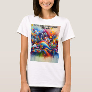 T-shirt Les sourires rendent tout plus lumineux