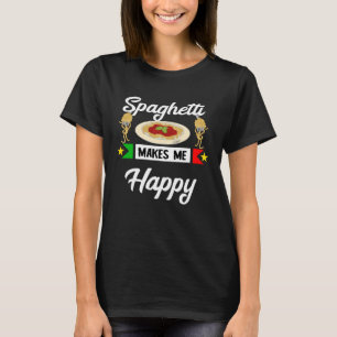 T-shirt Les spaghettis italiens me rendent heureux les nou