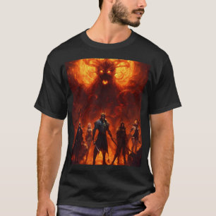 T-shirt Les super-héros contre les forces du spectre : des