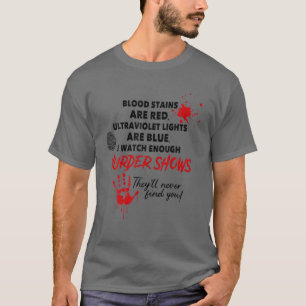 T-shirt Les Taches De Sang Sont Rouges Les Lumières UlUV S