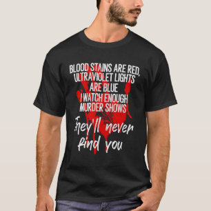 T-shirt Les Taches De Sang Sont Rouges Les Lumières UlUV S