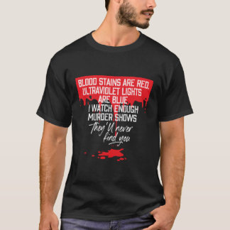 T-shirt Les Taches De Sang Sont Rouges Les Lumières UlUV S