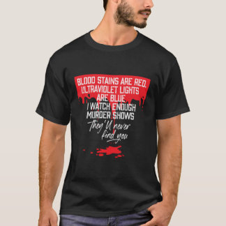 T-shirt Les Taches De Sang Sont Rouges Les Lumières UlUV S