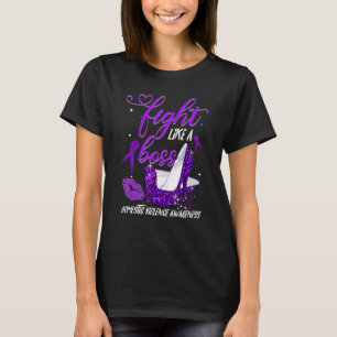 T-shirt Les Talons Léopards Se Battent Comme Un Patron Vio