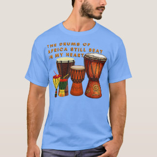 T-shirt Les tambours africains Les tambours d'Afrique batt