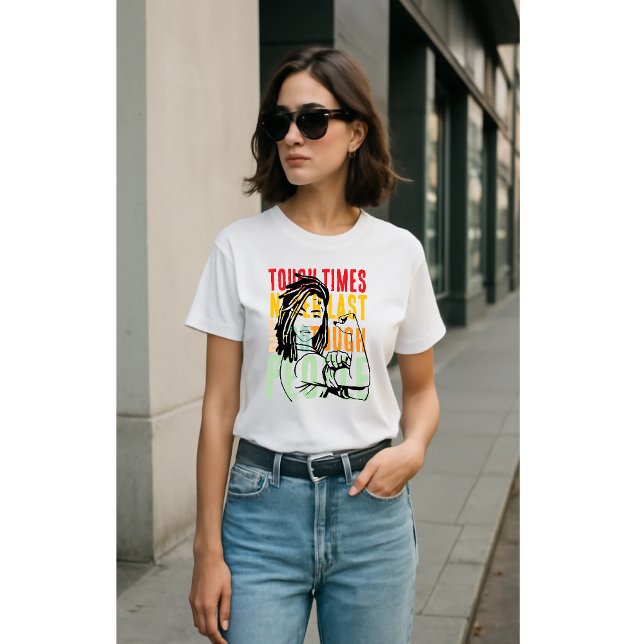 T-shirt les temps difficiles ne sont jamais derniers, mais (Créateur téléchargé)