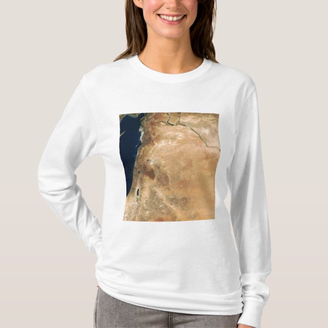 T-shirt Les terres d'Israël le long de la côte est (Devant)