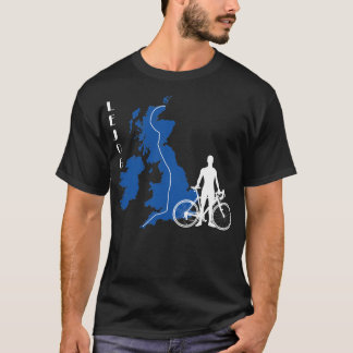T-shirt Les terres LEJOG se terminent à John O'Groats (Blu
