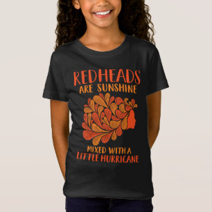 T-Shirt Les Têtes De Rouge Sont Sunshine Mélangées Avec Un