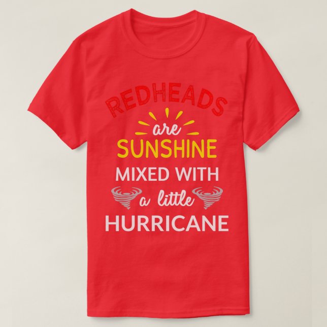T-shirt Les Têtes rouges sont Sunshine II (Design devant)