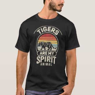 T-shirt Les Tigres rétro sont mon esprit Animal Tiger