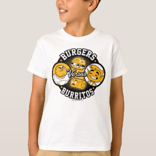 T-shirt Les titans de l'adolescence vont ! hamburgers de  
