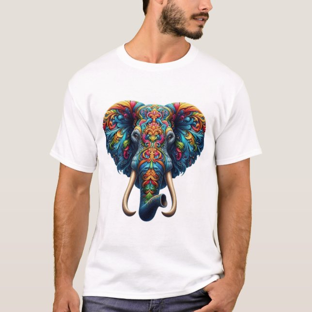 T-shirt Les torrents majestueux de l'éléphant (Devant)