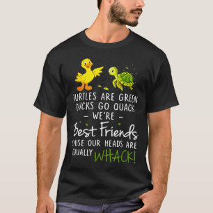 T-shirt Les tortues sont des canards verts qui font coin-c