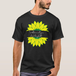 T-shirt Les tournesols poussent là où ils tombent