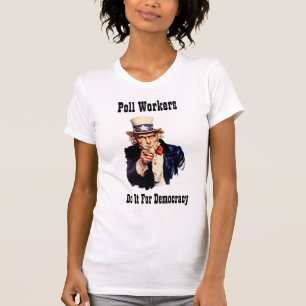 T-shirt Les Travailleurs Du Sondage Le Font Pour La Démocr