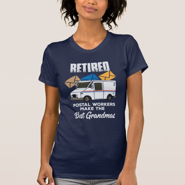 T-shirt Les Travailleurs Postal Retraités Font Les Meilleu (Devant)
