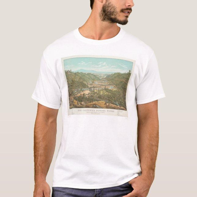 T-shirt Les travaux de poudre de la Californie (1306) (Devant)