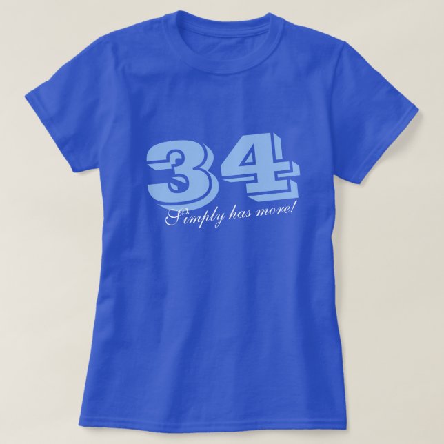 T-shirt Les Trente-Quatre Ont Tout Simplement Plus (Design devant)