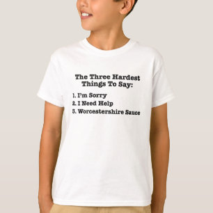 T-shirt Les Trois Choses Les Plus Difficiles À Dire Citati