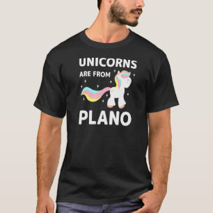 T-shirt Les Unicornes Proviennent De Plano Texas Resident