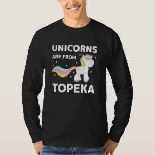 T-shirt Les Unicornes Sont De Topeka Kansas Résident Ks Lo