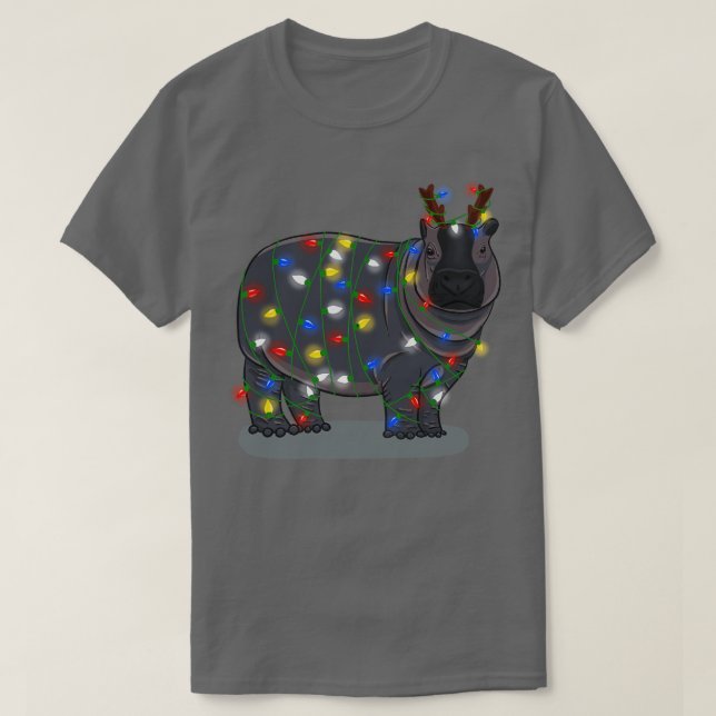 T-shirt Les vacances hippo (Design devant)