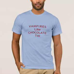 T-shirt Les vampires aiment le chocolat aussi