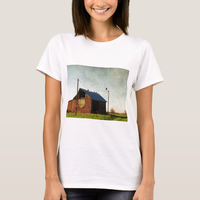 T-shirt Les vautours et la grange (Devant)