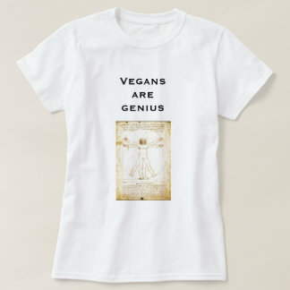 T-shirt les végétaliens de Da Vinci sont génie