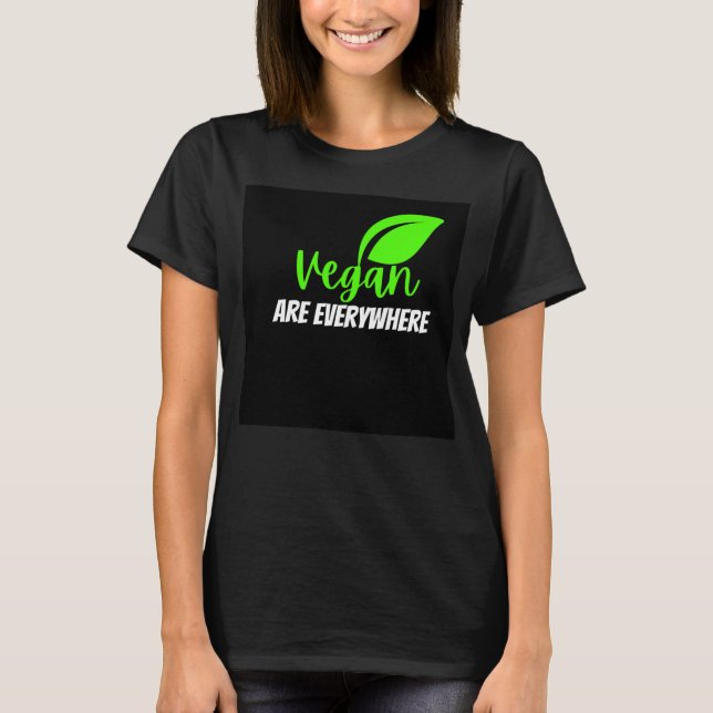 T-shirt les végétaliens sont partout (Devant)