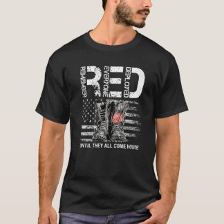 T-shirt Les vendredis rouges se souviennent de tous ceux q