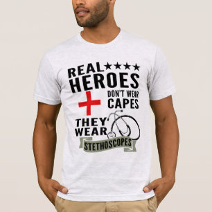 T-shirt Les Véritables Héros Ne Portent Pas De Capuchons I