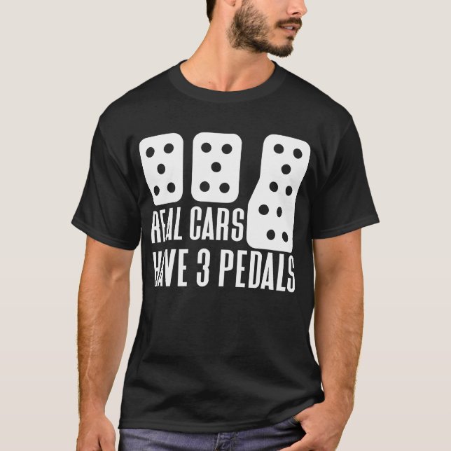 T-shirt Les Véritables Voitures Ont Trois Pédales Cargueri (Devant)