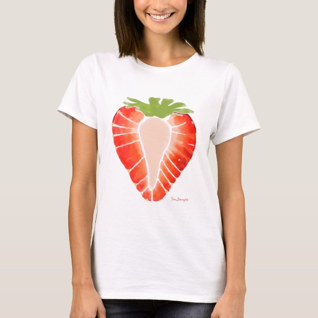 T-shirt Les vêtements des femmes - secret de fraise (Devant)