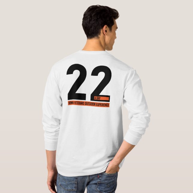 T-shirt Les vétérans de l'Iowa font l'expérience d'une che (Dos entier)