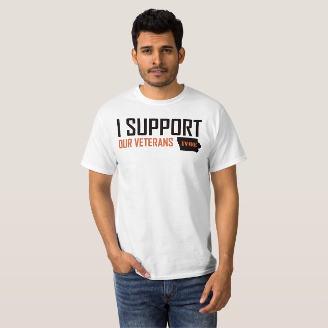 T-shirt Les vétérans de l'Iowa font l'expérience d'une che (Devant entier)