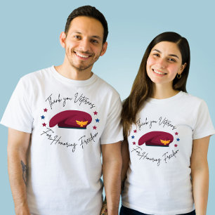 T-shirt Les vétérans du Merci pour le respect de la libert