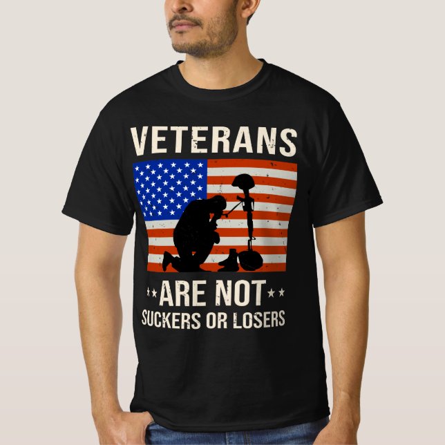 T-shirt Les vétérans ne sont ni nuls ni perdants (Devant)