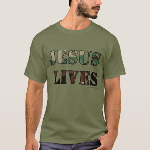 T-shirt Les vies de Jésus - armée/vert de fatigue