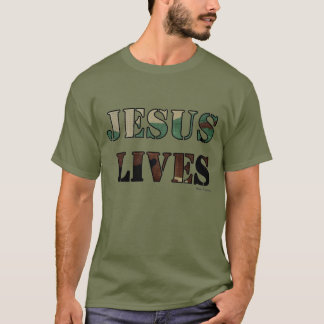 T-shirt Les vies de Jésus - armée/vert de fatigue