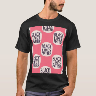 T-shirt Les vies noires comptent, motif calligraphique