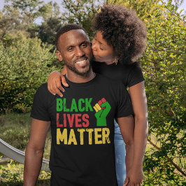 T-shirt Les vies noires comptent tout le temps