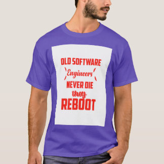 T-shirt Les vieux ingénieurs logiciels ne meurent jamais i